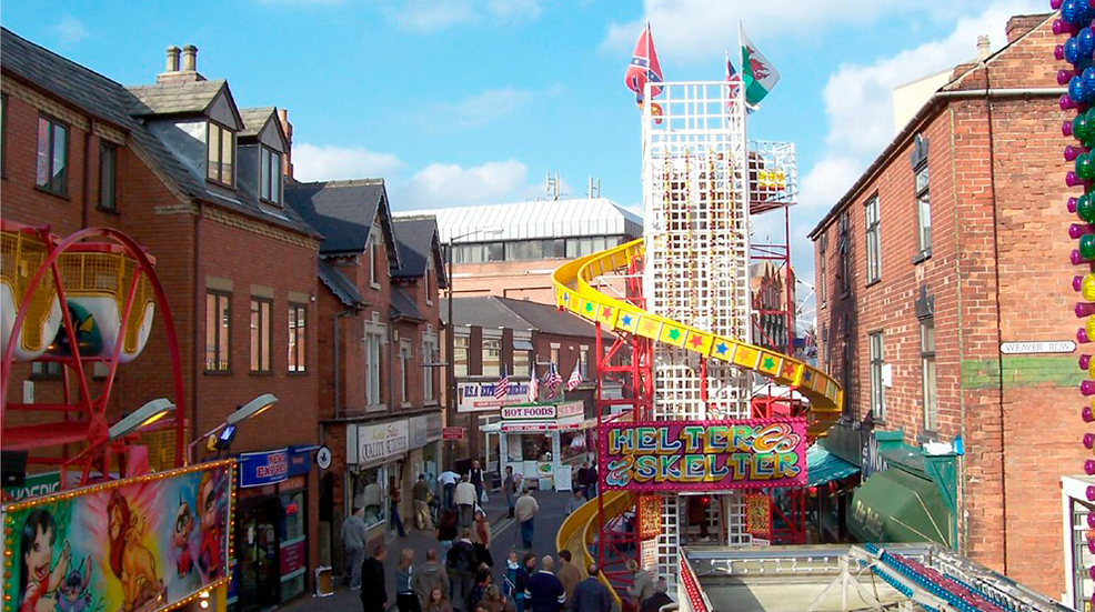 Helter Skelter on South Street at the Ikeston Charter Fair